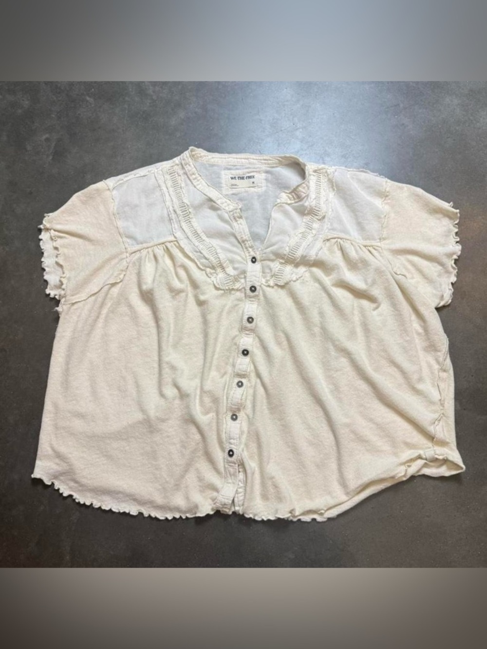 Women’s We The Free Sofia Henley Top By Free People Sz medium